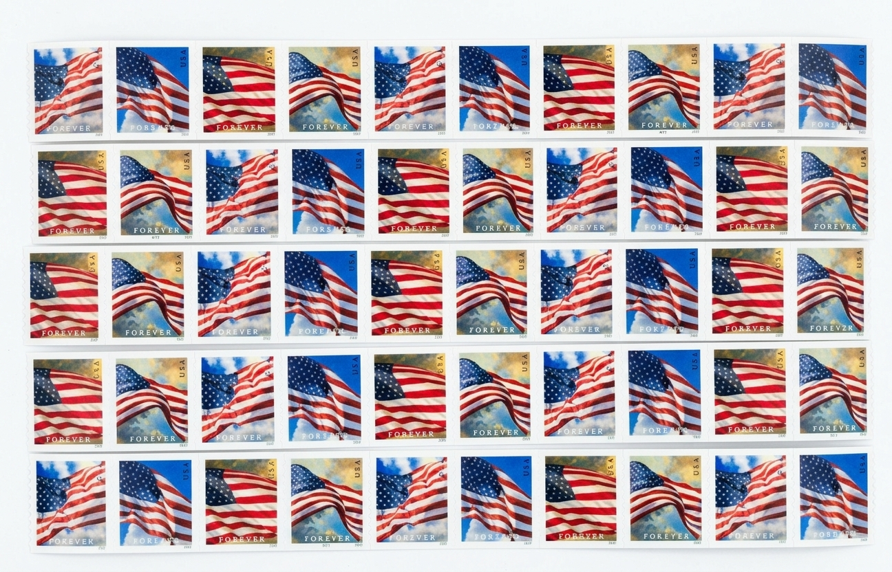 Book of 50 2024 U.S. Flag Forever Stamps